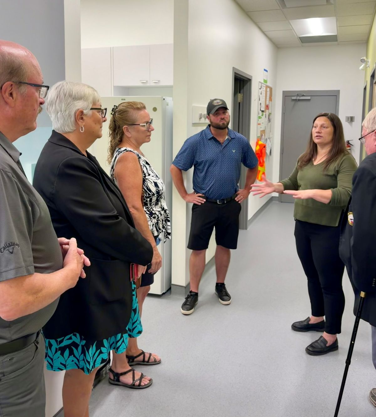 St. Clair Township Councillors take a tour of the new Dynacare Laboratory and Health Services Centre.